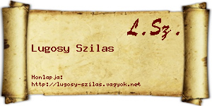 Lugosy Szilas névjegykártya